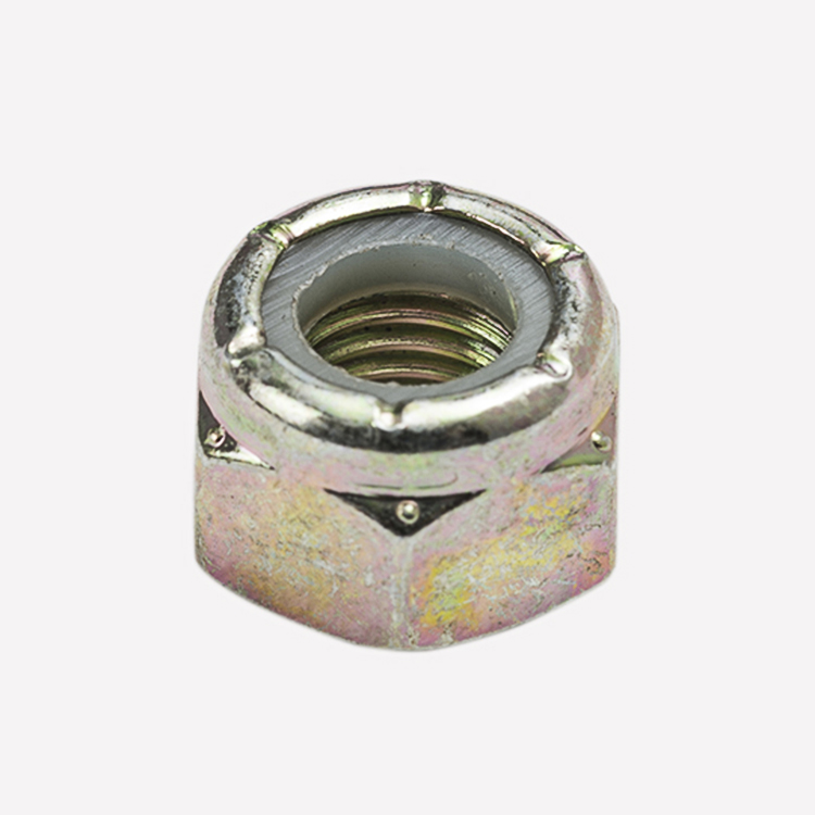 7/16-20 NF  Grade 8 Nylon Insert Locknut Zinc & Yellow Dichromate 200 count 