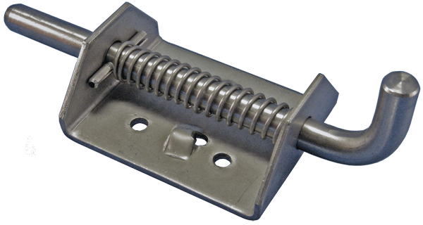 Heavy Duty Spring Latch with Hold Back 6 3 4 in. overall Length x 2 3 4 in. overall Width 304 Stainless Steel
