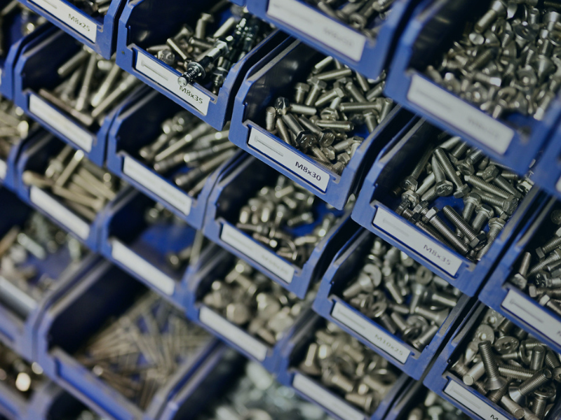 Fastener Inventory in Bins