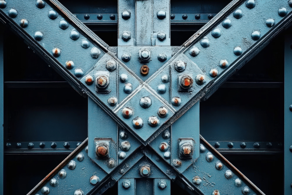 Structural fastening in frame assembly Structural fastening in frame assembly